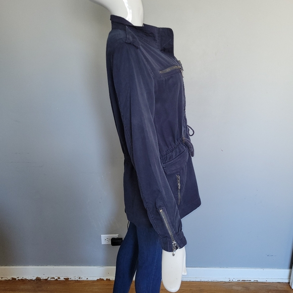 Max Jeans Utility Jacket in Navy, BNWT, Size M - Picture 5 of 9